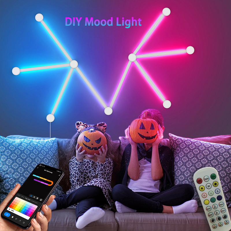 Smart Home Decor - مصباح حائط RGB ذكي، شريط إضاءة