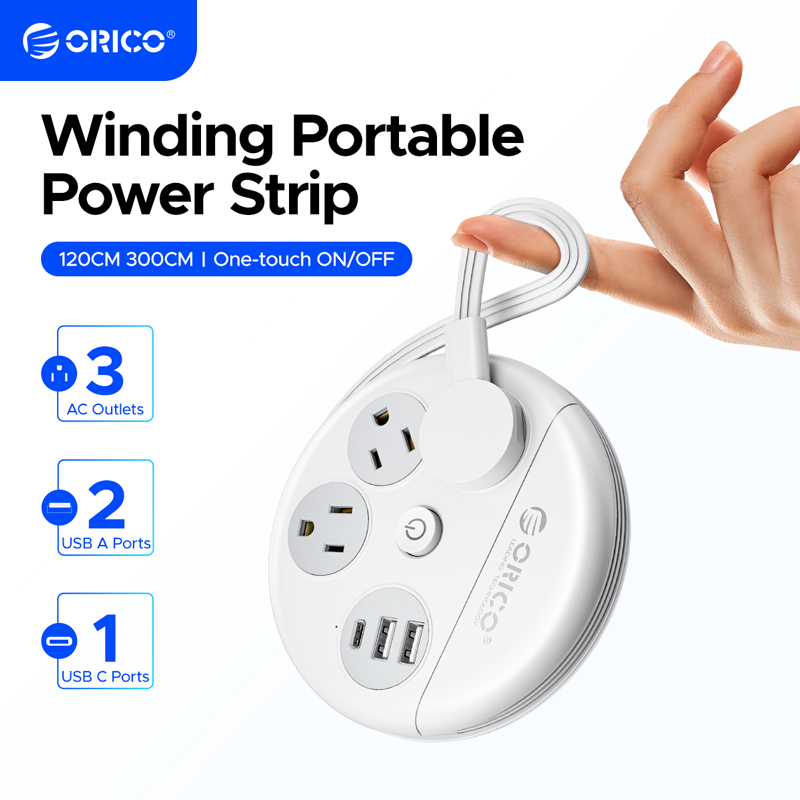 Smart Power Strip - محول سفر من ORICO-قطاع طاقة ،