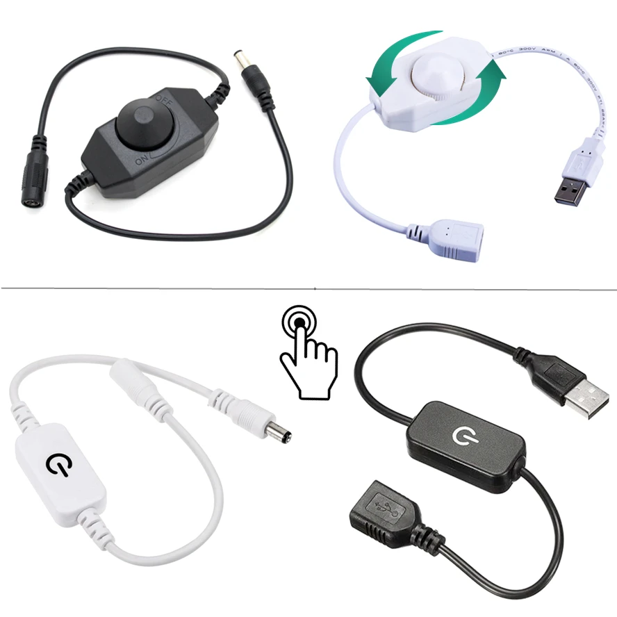 Smart Power Strip - مقبض اللمس يعتم التبديل USB تيار