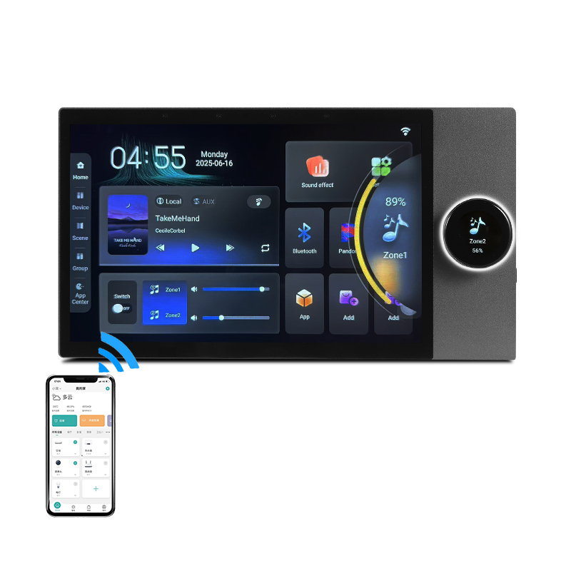 Smart Home Touchscreen Control Panel - مضخم صوت ذكي للمنزل مع شاشة