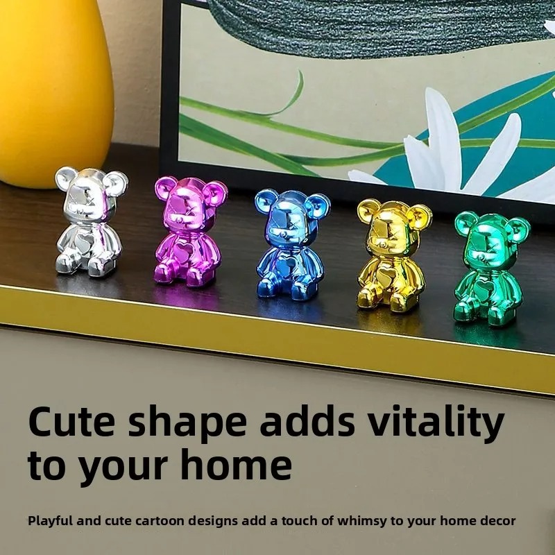 Smart Home Decor - دب فاخر مطلي بالكهرباء بتصميم عصري،