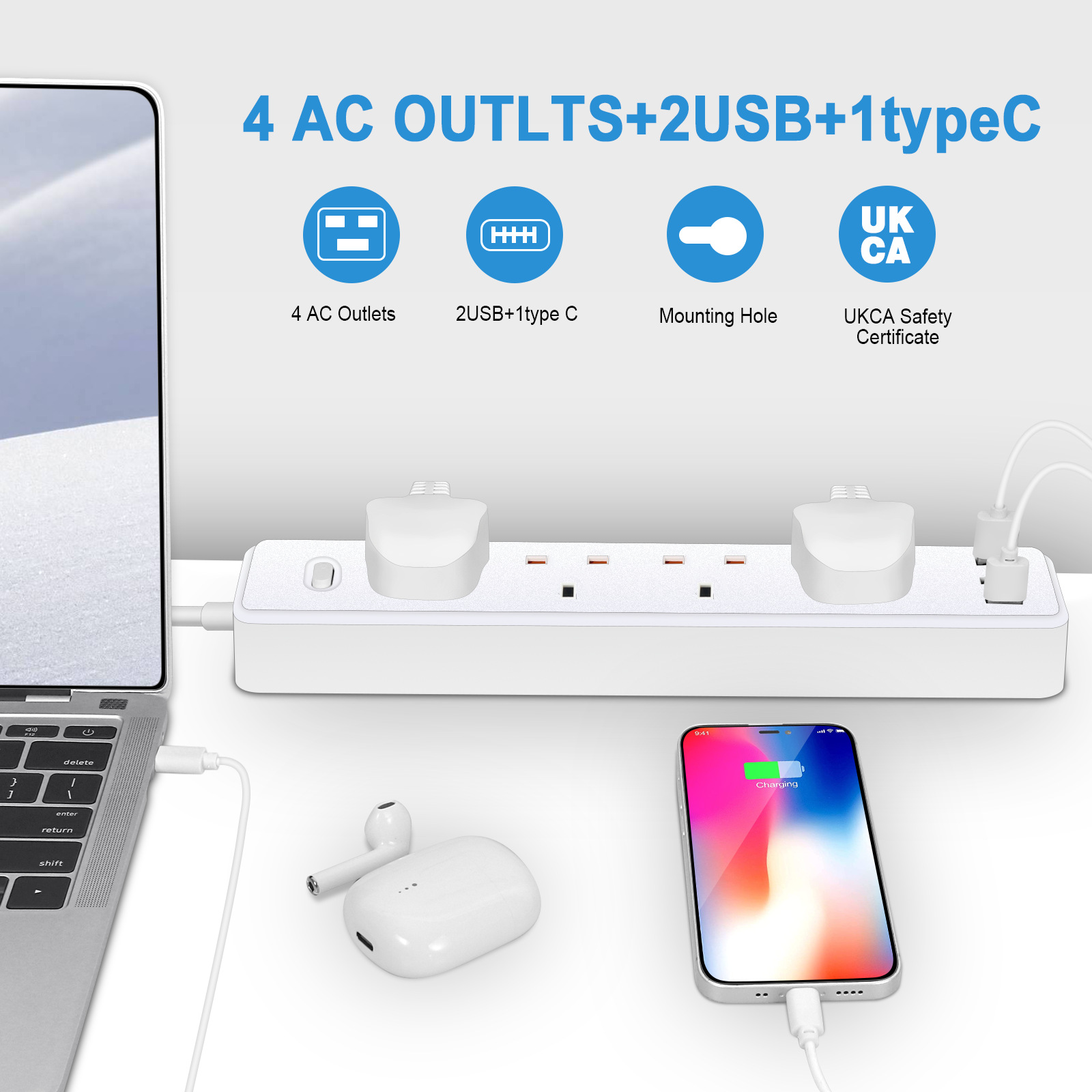قطاع الطاقة مقبس كهربائي الممل - مراجعة Smart Power Strip وسعره