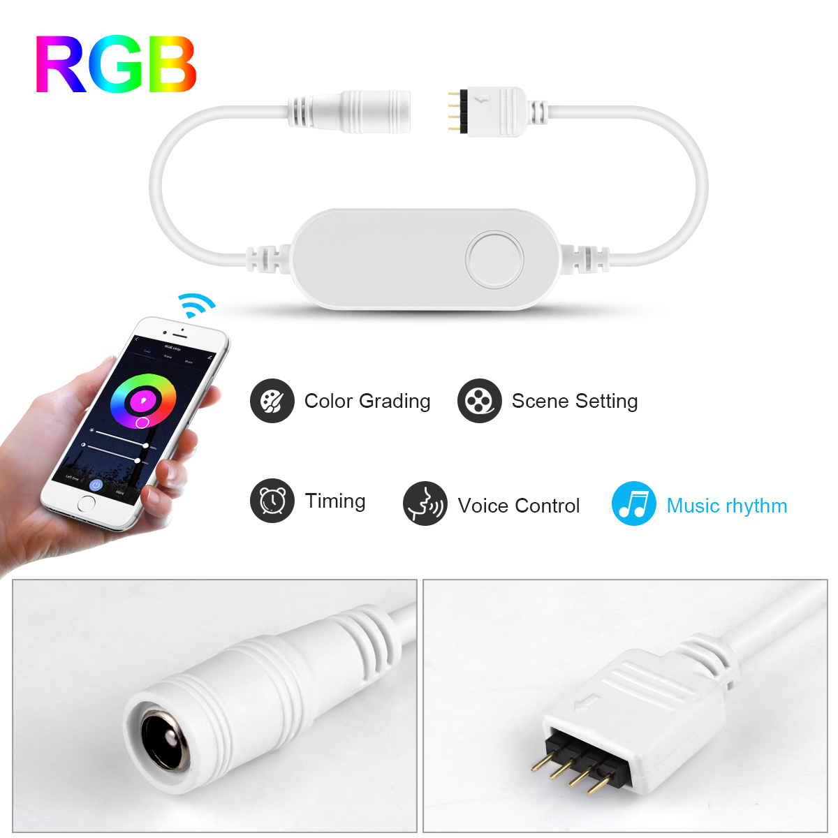 RGB وحدة تحكم بشريط ليد ، منزل - مراجعة Smart Power Strip وسعره