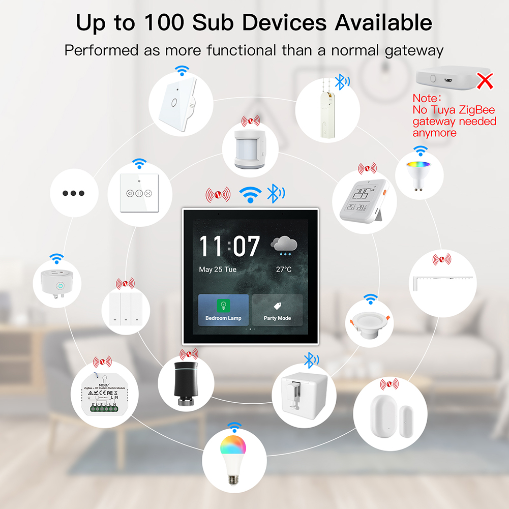 لوحة تحكم ذكية متعددة الوظائف  - مراجعة Smart Home Touchscreen Control Panel وسعره