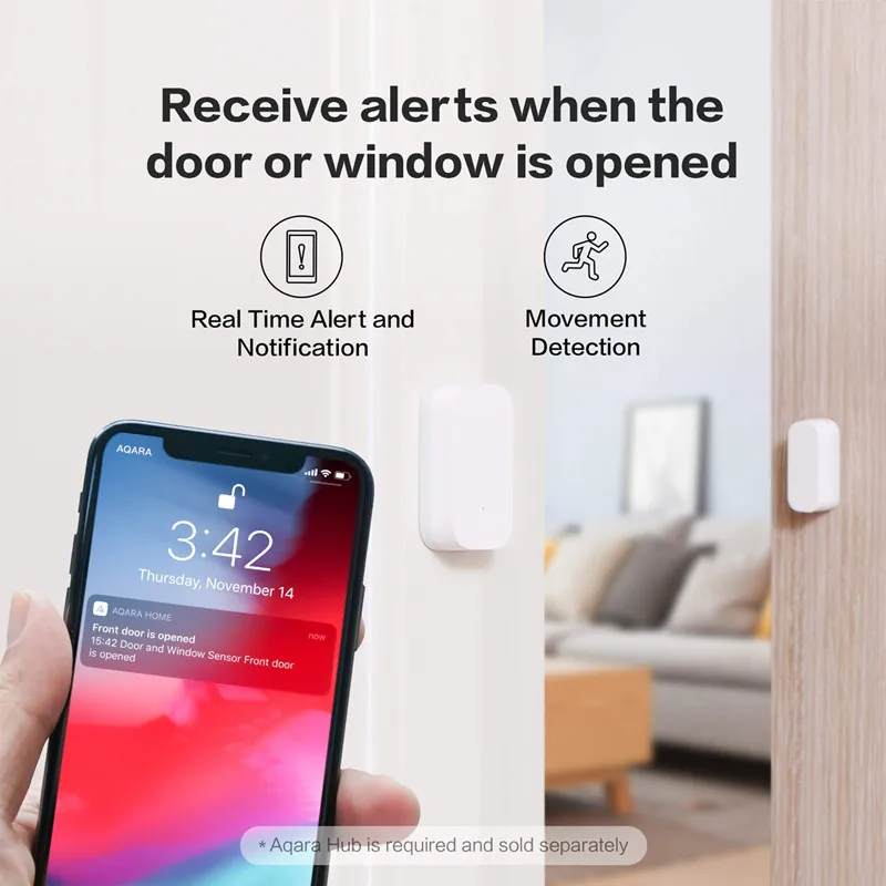 Aqara نافذة الباب الاستشعار زي - مراجعة Smart Home Xiaomi وسعره