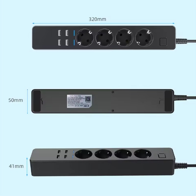 شريط طاقة ذكي واي فاي مع 4 منا - مراجعة Smart Power Strip وسعره