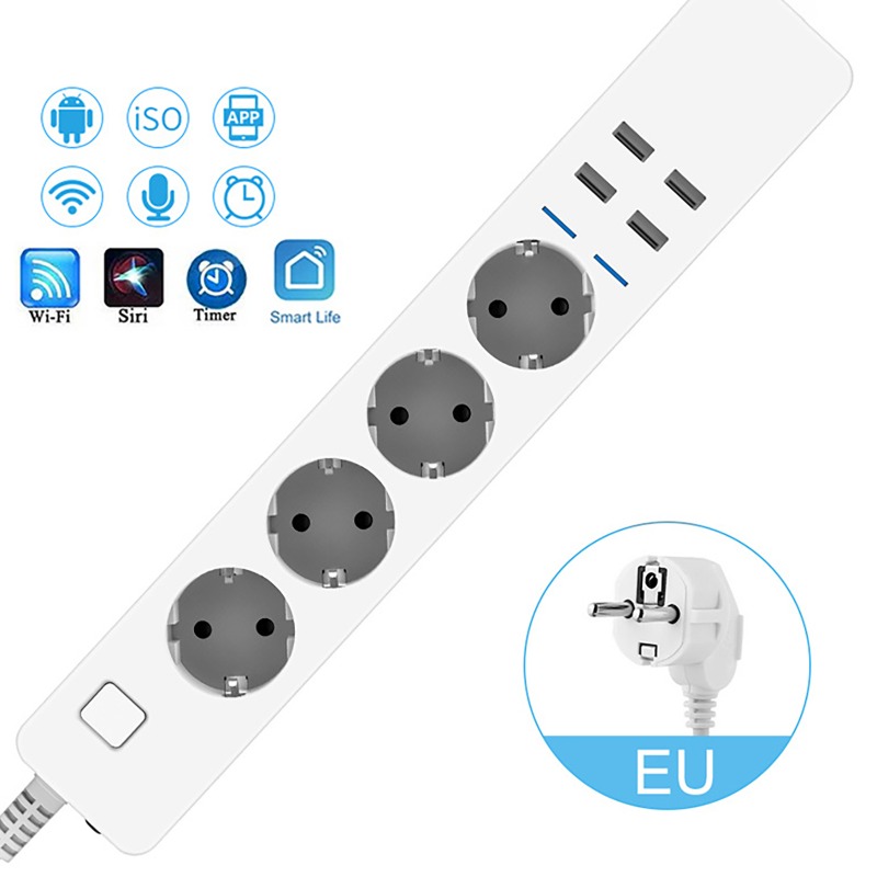 شريط طاقة ذكي واي فاي مع 4 منا - مراجعة Smart Power Strip وسعره