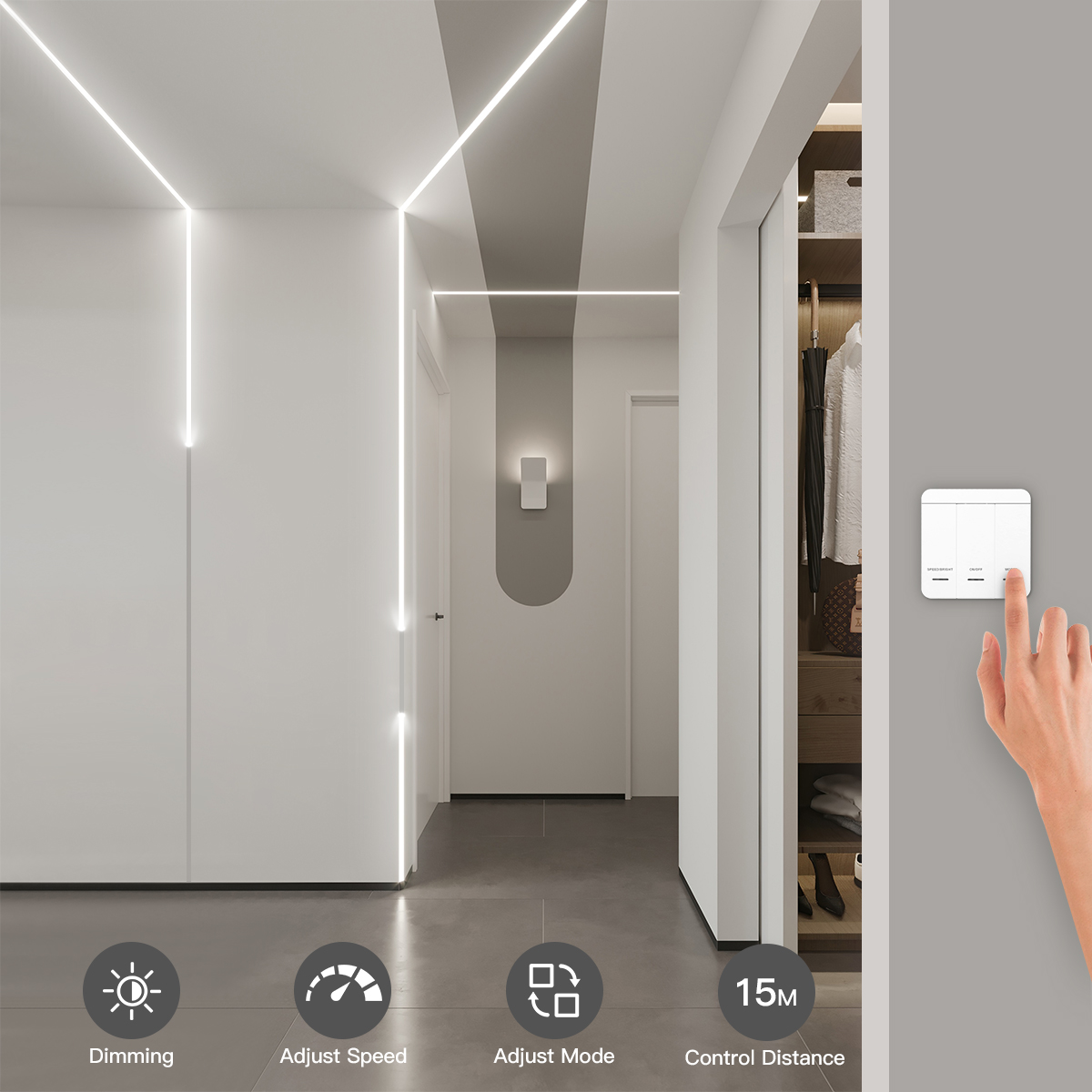 الذكية عنونة 1-4 قطعة LED قطاع - مراجعة Smart Home Decor وسعره