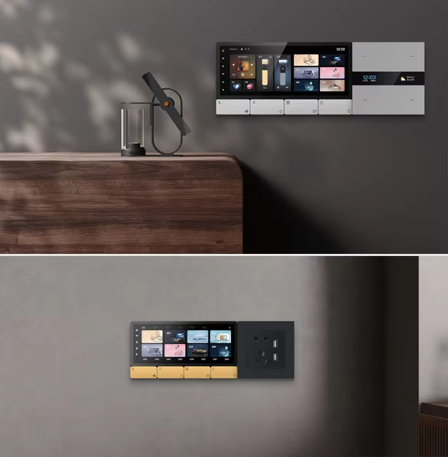 مشغل موسيقى ذكي F5 Tuya UK بشا - مراجعة Smart Home Touchscreen Control Panel وسعره