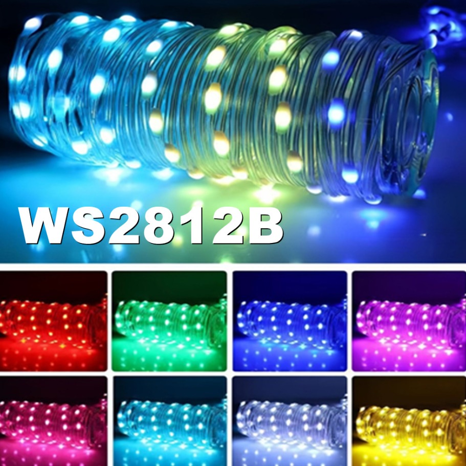 WS2812B مصباح ليد سلسلة الذكية - مراجعة Smart Home Decor وسعره