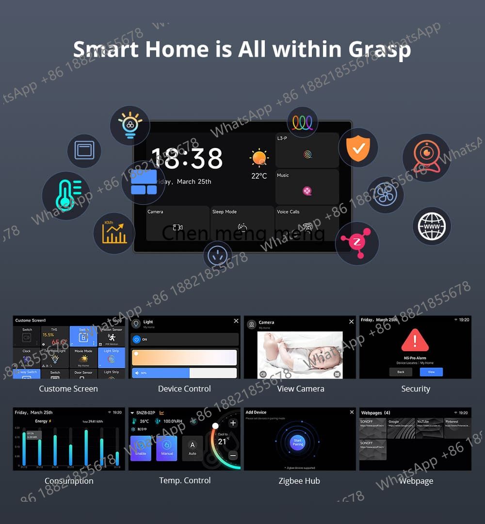 لوحة تحكم ذكية للمنزل NSPanel  - مراجعة Smart Home Touchscreen Control Panel وسعره