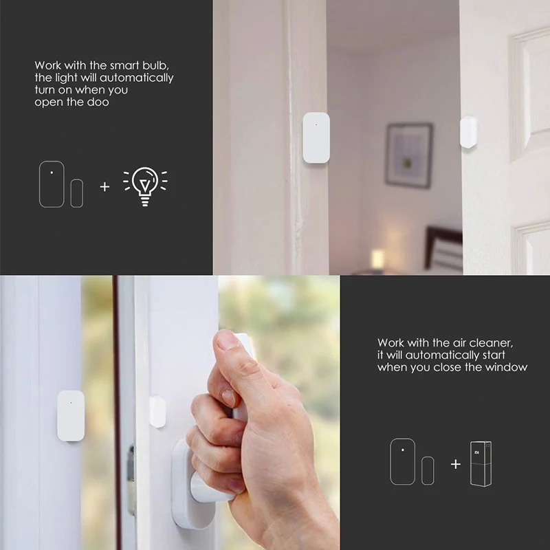 مستشعر باب ونافذة Aqara ، إصدا - مراجعة Smart Home Xiaomi وسعره