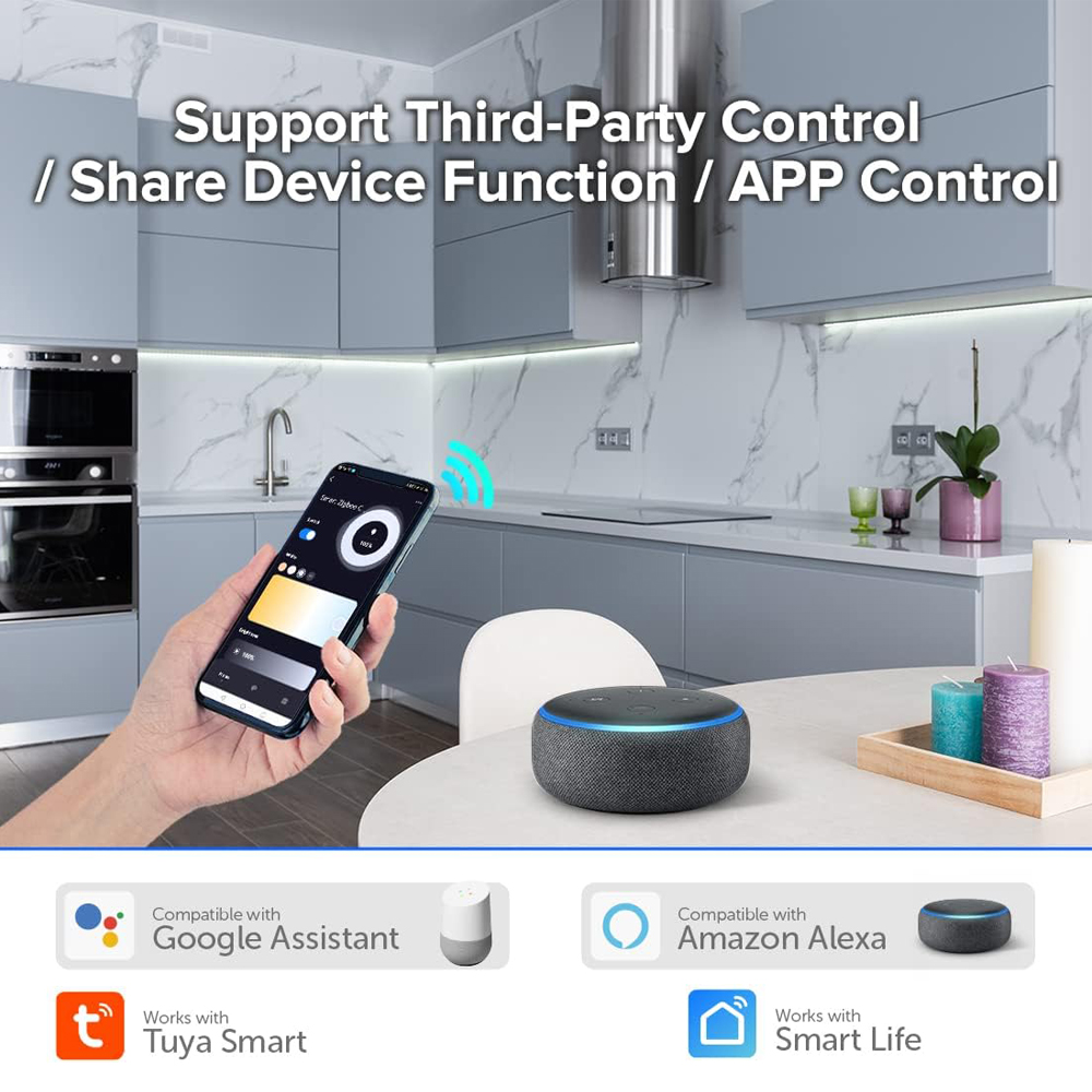 TUYA زيجبي تيار مستمر CCT LED  - مراجعة Smart Power Strip وسعره