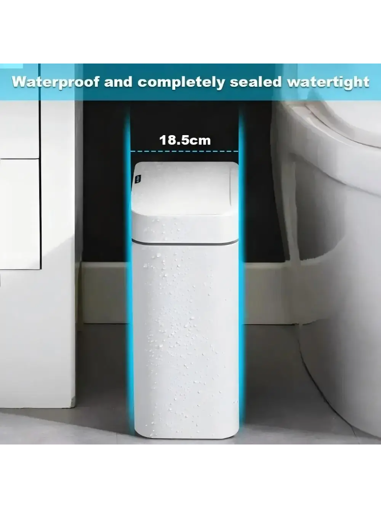 سلة مهملات ذكية بيضاء بدون لمس - مراجعة Smart Home Elements وسعره