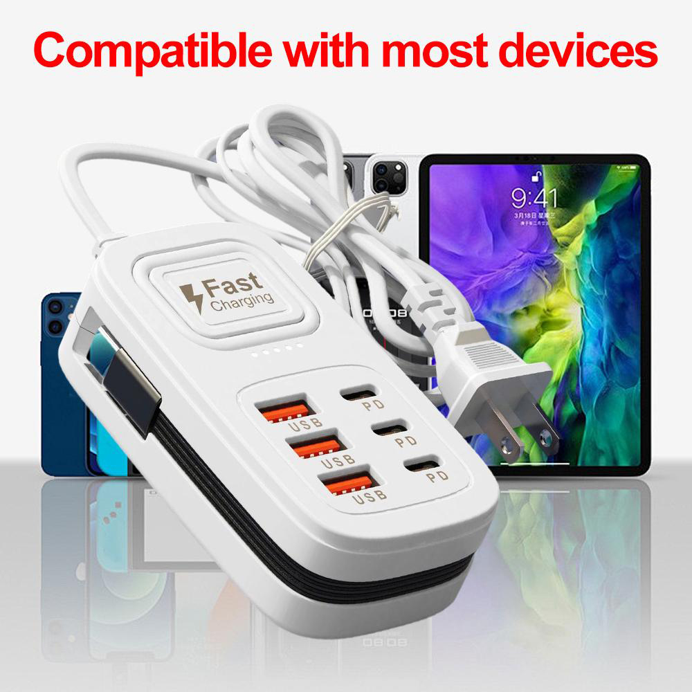شاحن USB سريع بـ 6 منافذ مع مح - مراجعة Smart Power Strip وسعره