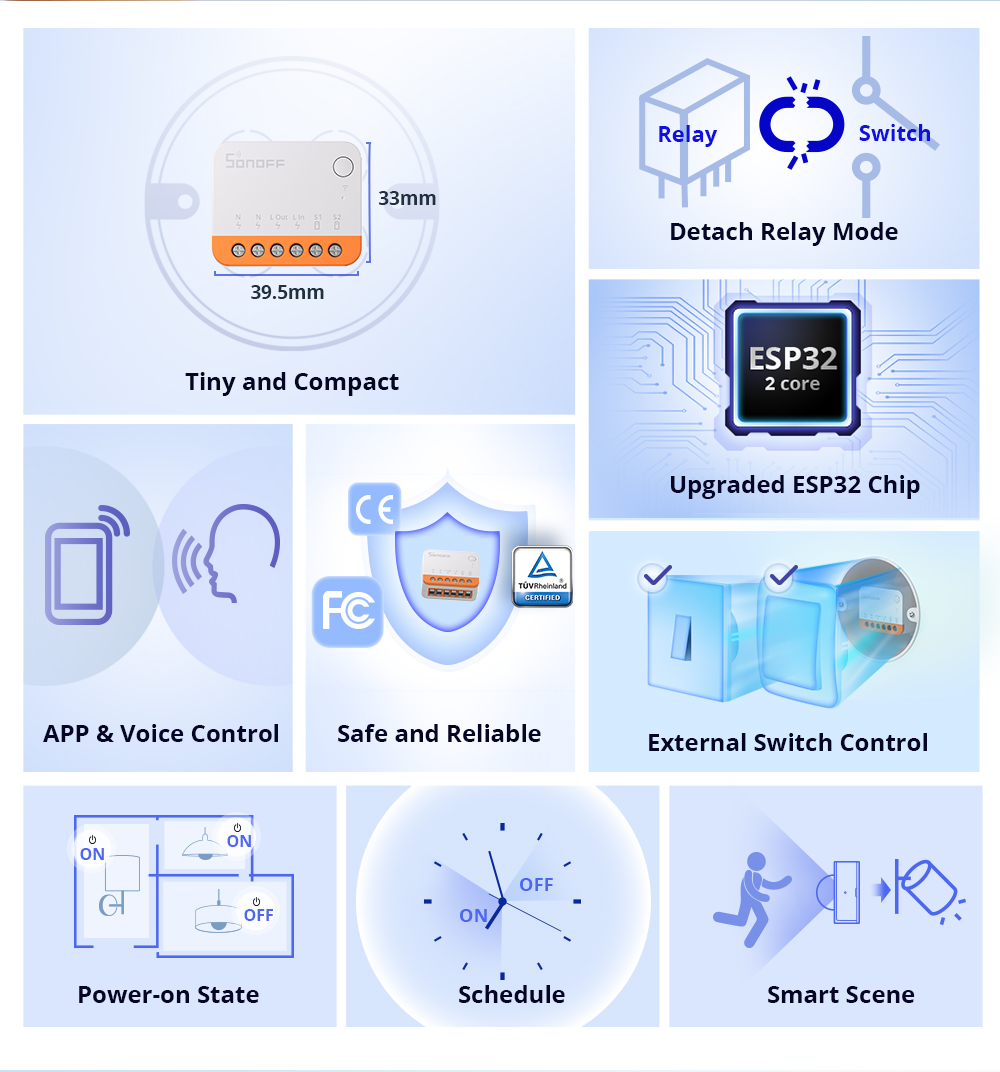 مفتاح ذكي واي فاي Sonoff Mini  - مراجعة Smart Home Web وسعره