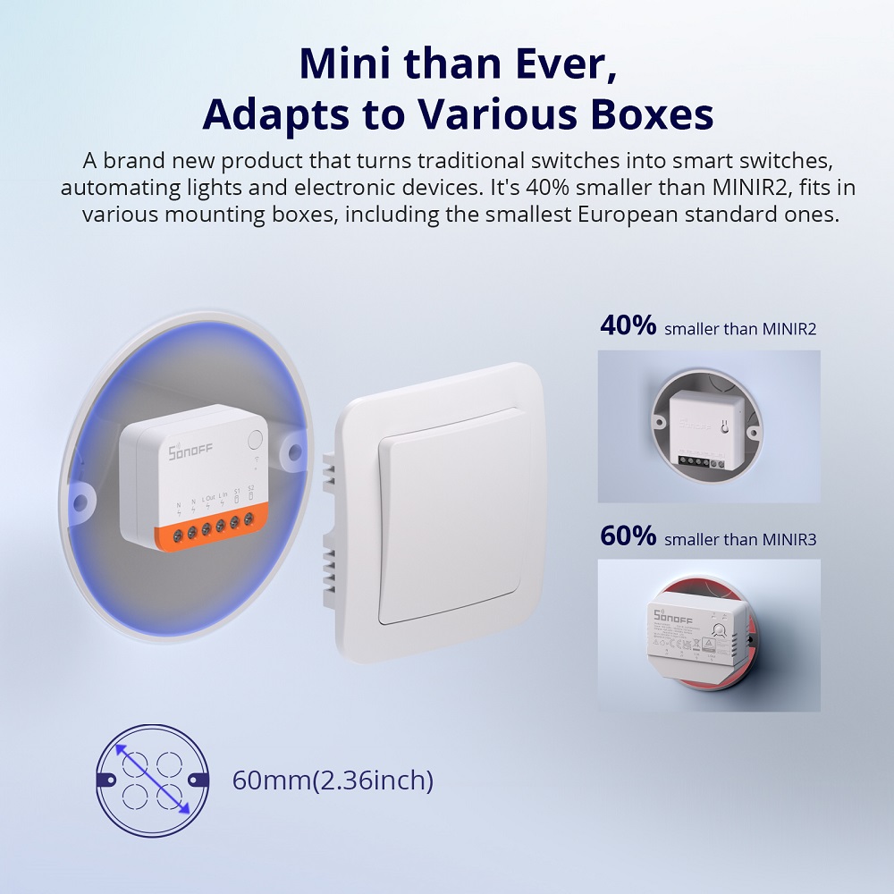مفتاح ذكي واي فاي Sonoff Mini  - مراجعة Smart Home Web وسعره